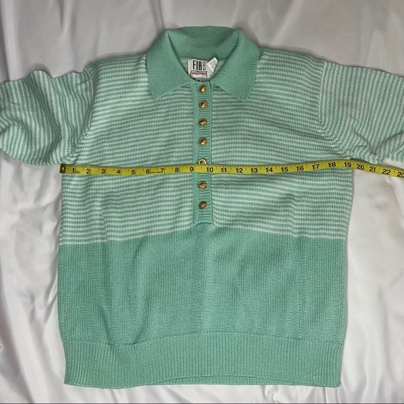 Vintage Fia Italia handloomed striped collared sweater - Picture 5 of 9